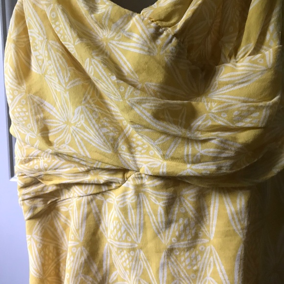 NEVER WORN ANTHROPOLOGIE yellow crop top - Picture 2 of 3